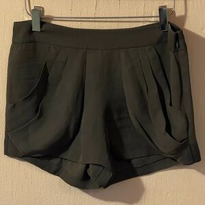 Women’s J.Crew Collection Military Green Silk Pleated Shorts